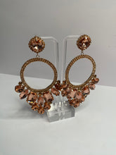 Large Copper Glam Earrings
