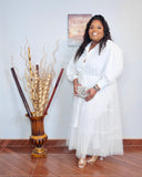 Button Down Tulle Shirt