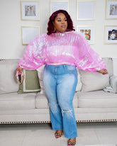 Rainbow Pleated Shirt