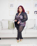 Sheer Multi Color Jumpsuit