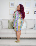 Multi Color Glitter Dress