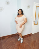 Plus size basic biker romper with short sleeves front view