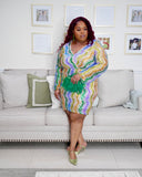 Multi Color Glitter Dress