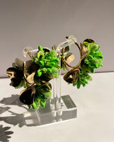 Flower Hoop Earrings