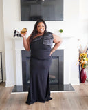 Large One Shoulder Bowe Dress