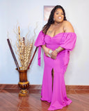 Off the Shoulder Tie Dress