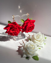 Stem Rose Earrings