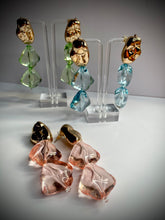 Tri Drop Crystal Earrings