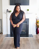 Black Tassles Jumpsuit