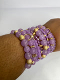 Purple Beaded Bracelet