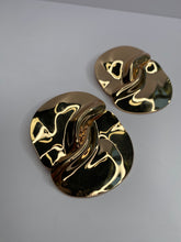 Overlapping Medal Earrings