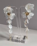 Nude Tone Flower Earrings