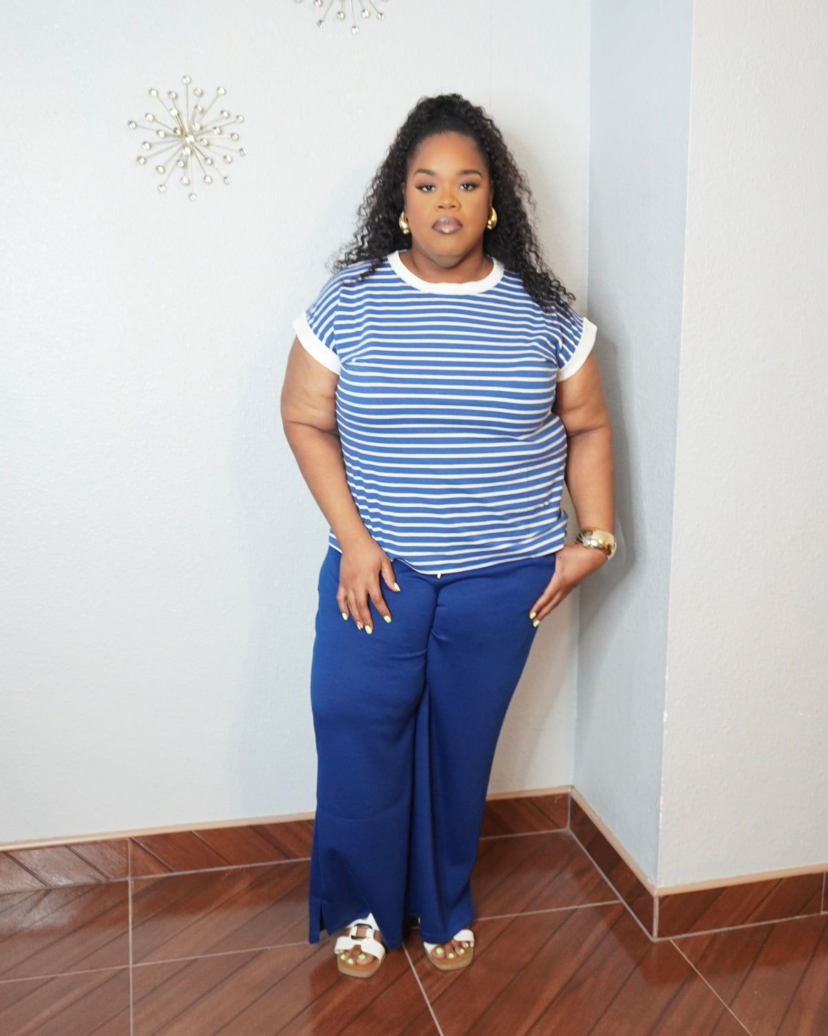 Emerald Breeze Wide Leg Pants
