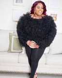 Black Ruffle Shirt