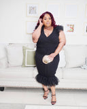 Black Sweater Tool Dress