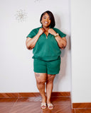 Everyday Luxe Zip Short Set