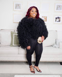 Black Ruffle Shirt