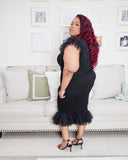 Black Sweater Tool Dress