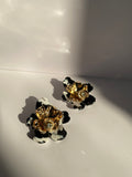 Black & White Flower Stud