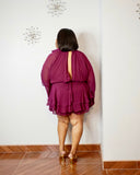 Plus size wedding guest romper outfit
