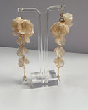 Nude Tone Flower Earrings