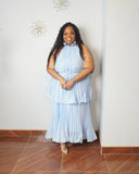 One size plus flowy maxi dress for women