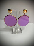 Color Round Earrings