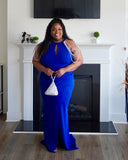 Bejeweled Arm Formal Dress