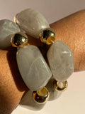 Golden Tide Statement Stone Bracelet