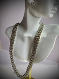 Silver Bling Linked Necklace