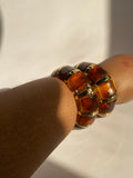 Brown & Gold Marble Bracelet