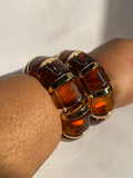 Brown & Gold Marble Bracelet