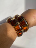 Brown & Gold Marble Bracelet