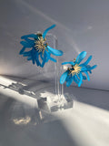 Blue Abstract Earrings