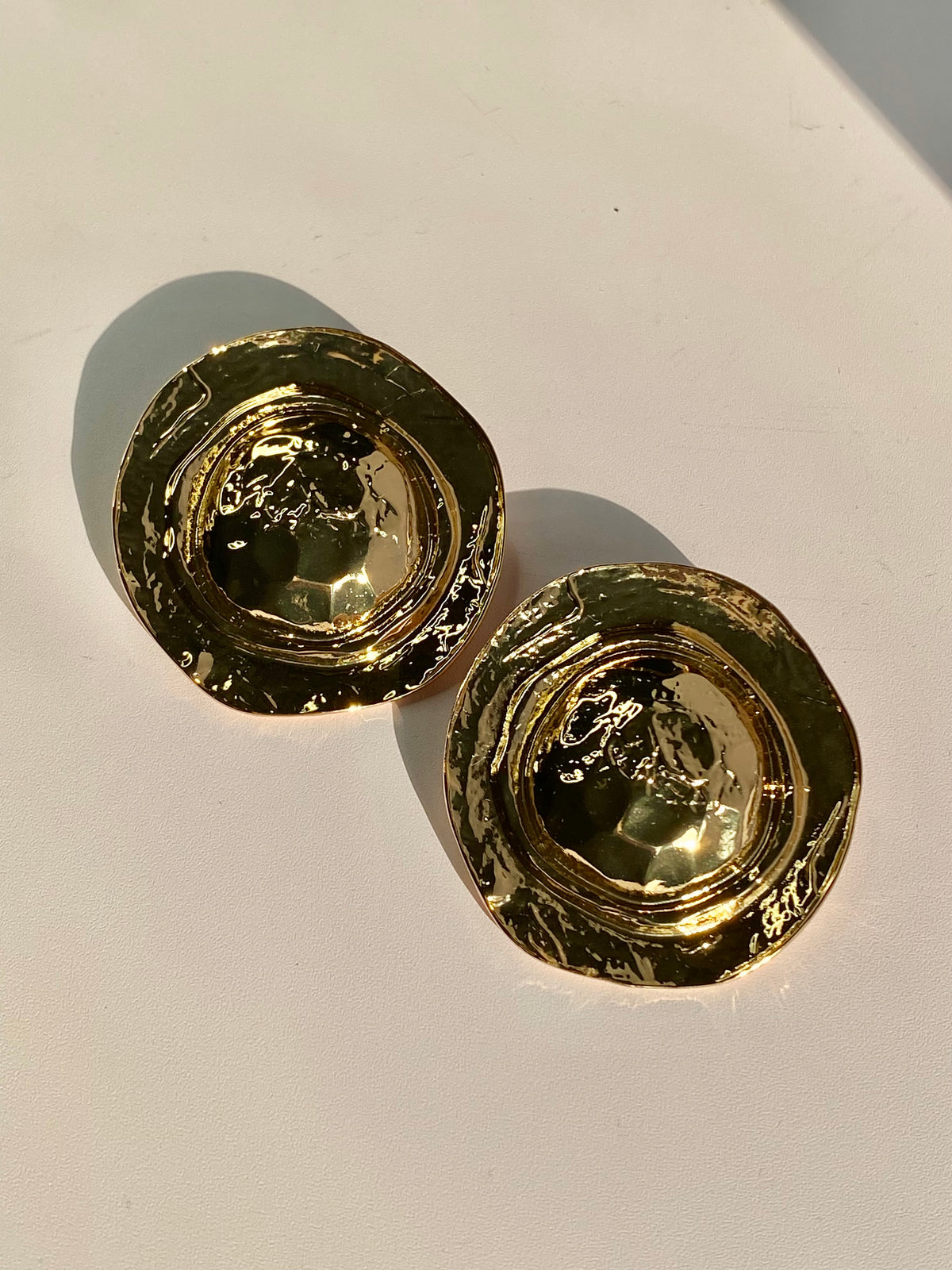 Round Door Knob Earrings