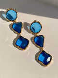 Gold Trimmed Shapes Earrings