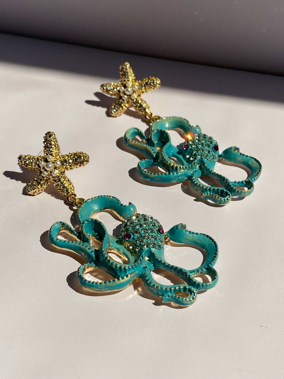 Starfish Octopus Earrings