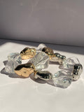 Gold and Silver Stone Bracelets