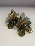 Gold & Color Flower Earrings