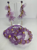 Purple Feather Accessory Set