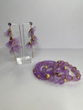 Purple Feather Accessory Set