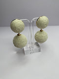 Woven Ball Earrings