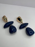Triple Stone Earrings