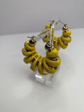 Yellow & Gold Hoop Earrings