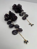 Triple Colored Flower Earrings