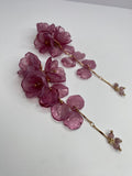 Triple Colored Flower Earrings