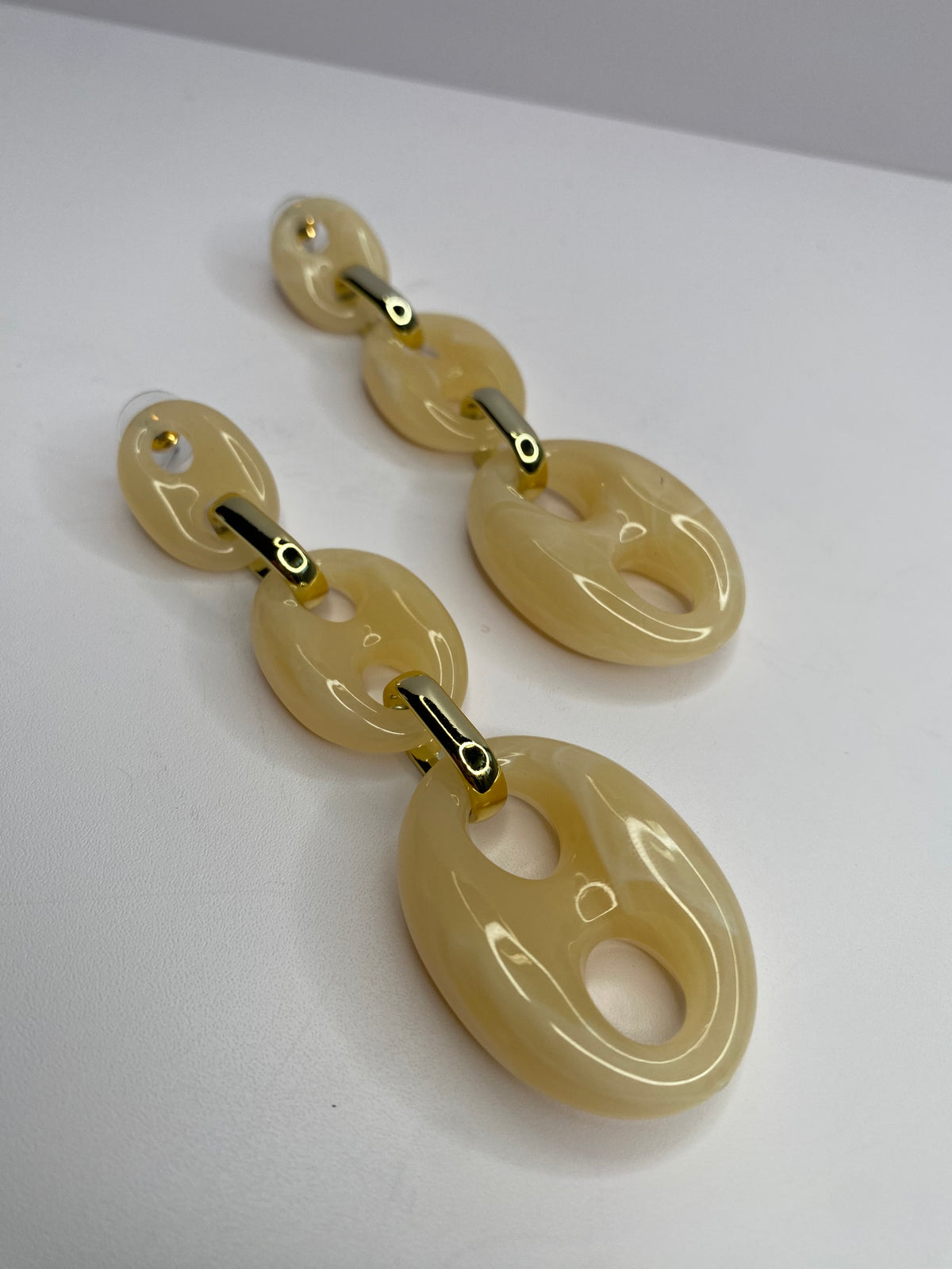 Triple Linked Earrings