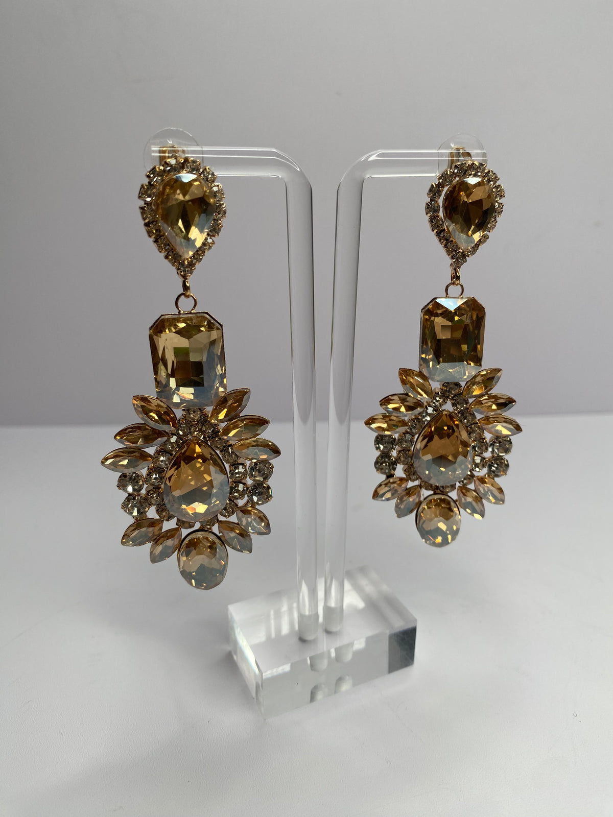 Bronze Diamond Earrings