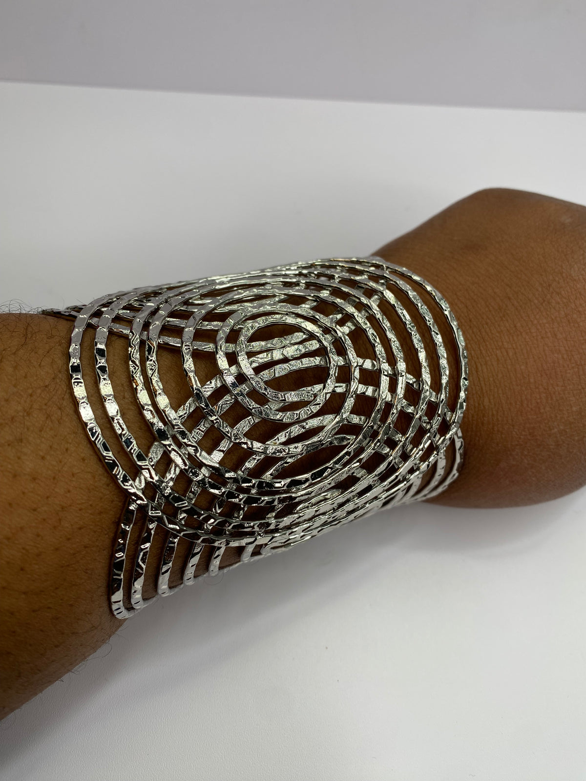 Silver Circle Cuff