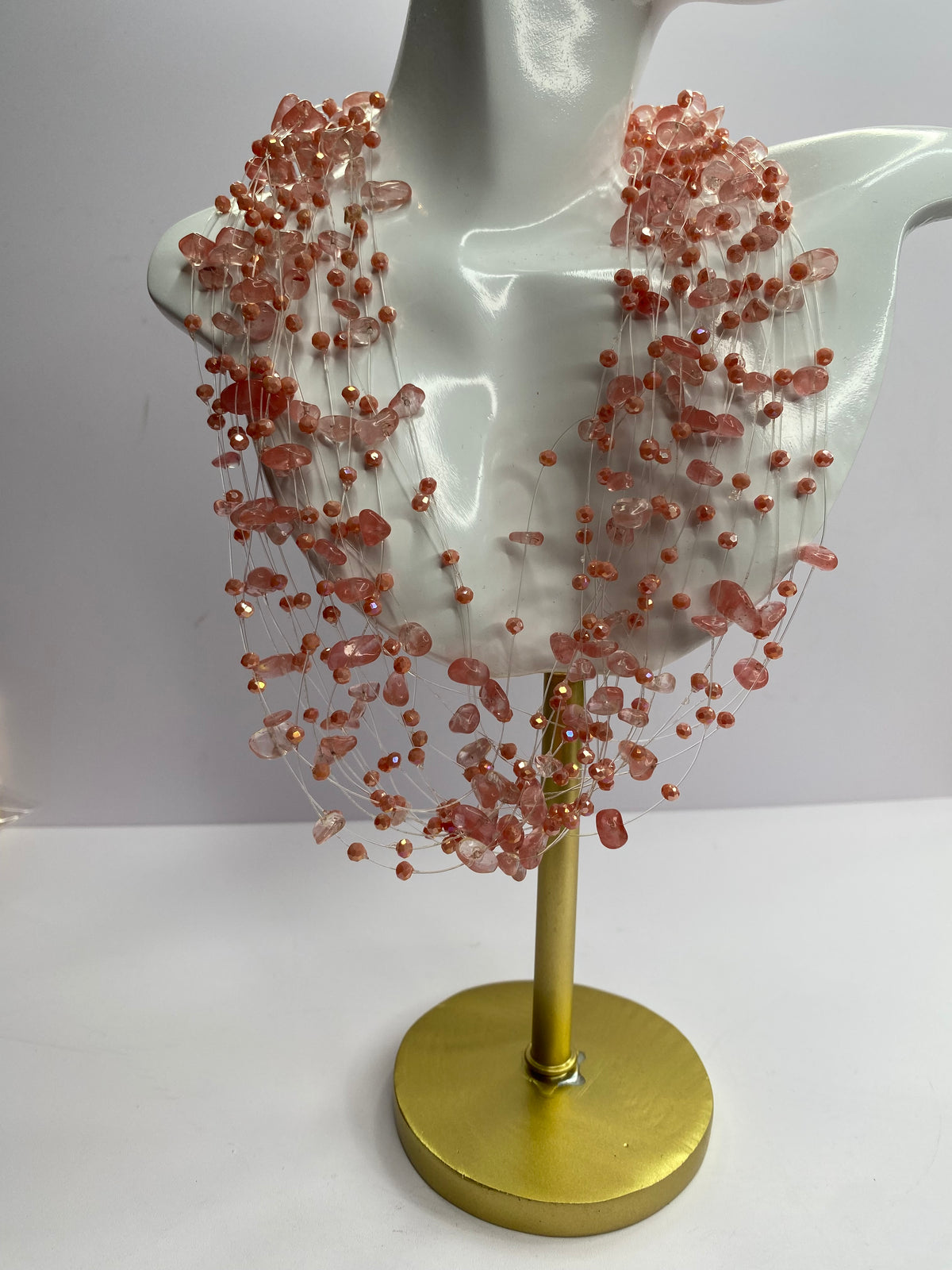 Mauve Stone Necklace